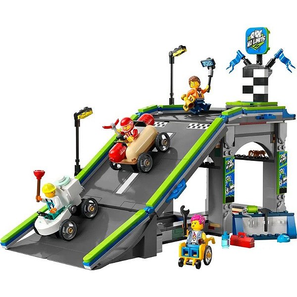 Lego Cidade Sem Limites: Acampamento de Carro de Corrida - 60460 (436 Peças)