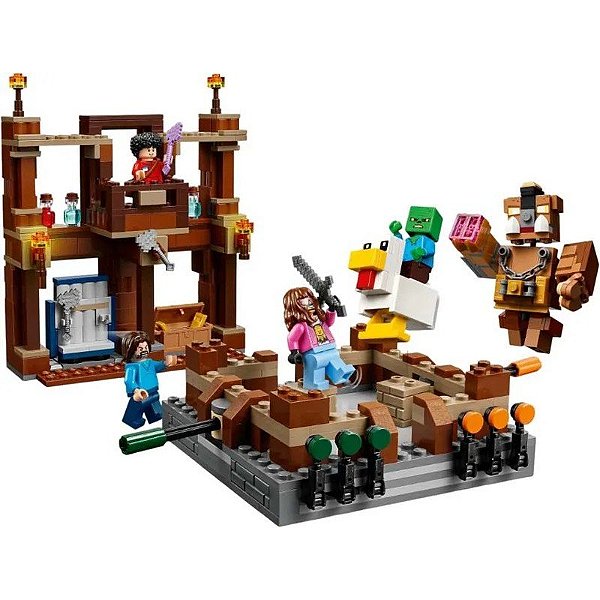 Jogo Lego Minecraft Mansão da Floresta Anel de Luta - 21272 (491 Peças)