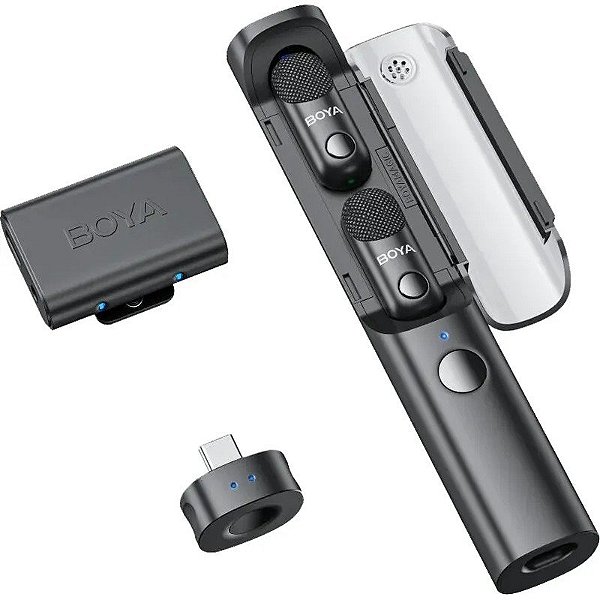 Microfone Sem Fio Boya Magic - 03 USB-C - Preto