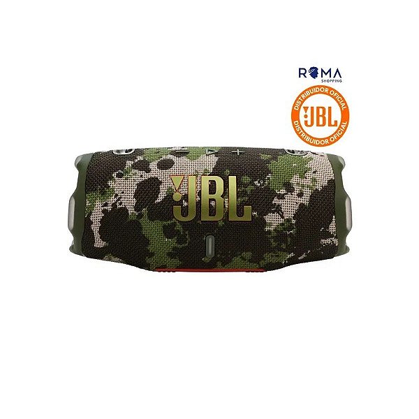 Caixa de Som JBL Charge 6 Bluetooth 45W IP68 - Camuflado