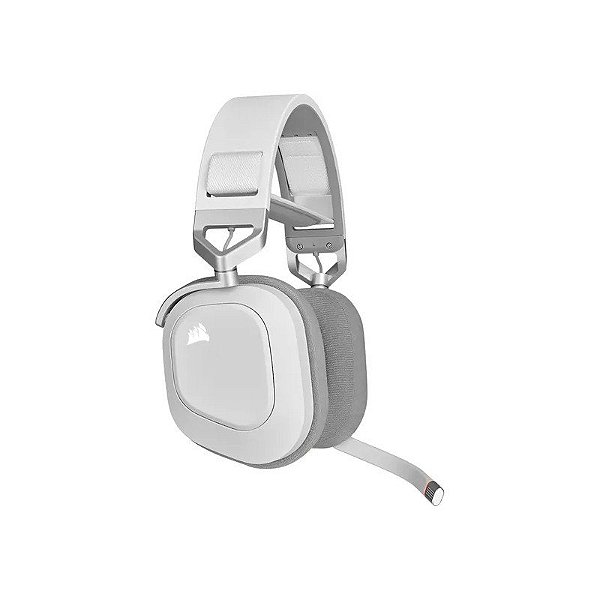 Fone de Ouvido Gamer Corsair HS80 RGB Sem Fio - Branco (CA-9011236-Na)