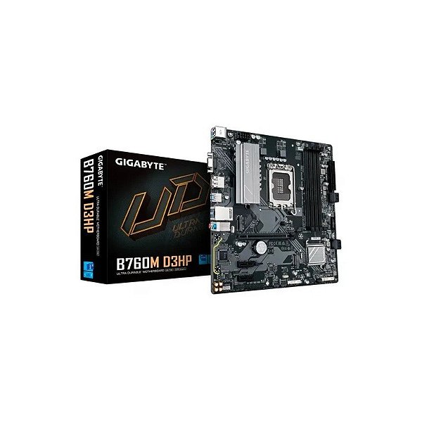 Placa-mãe Gigabyte B760M D3HP WIFI6 DDR5 HDMI DP USB-C 2M.2