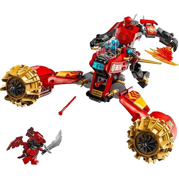 Jogo Lego Ninjago Dragons Rising Mech Cavaleiro da Tempestade do Kai - 71830 (333 Peças)
