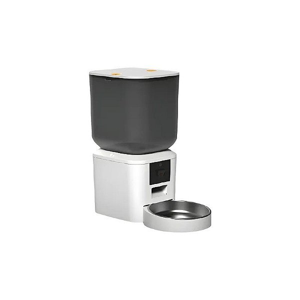 Comedouro Automático para Animais de Estimação Satellite A-MSQ292 Alimentador Automático para Pets 7L Bivolt Branco