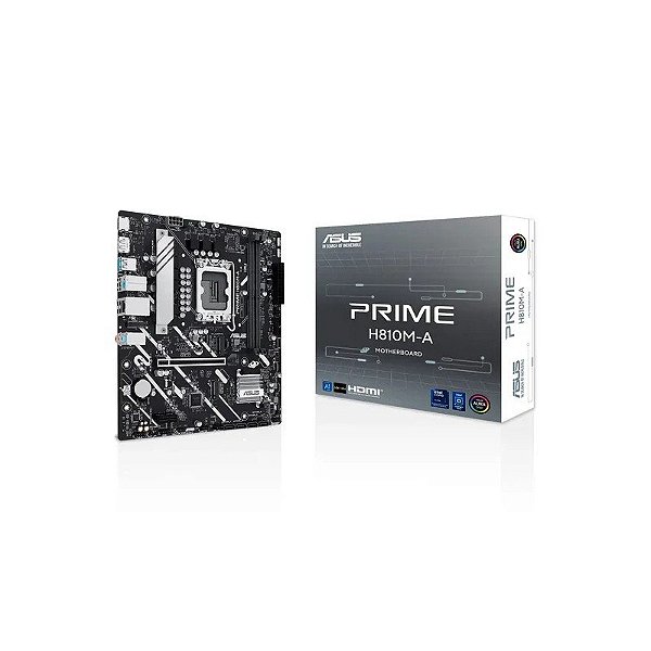 Placa-Mãe Asus Prime H810M-A DDR5 Socket LGA 1851 Chipset Intel H810 Micro ATX