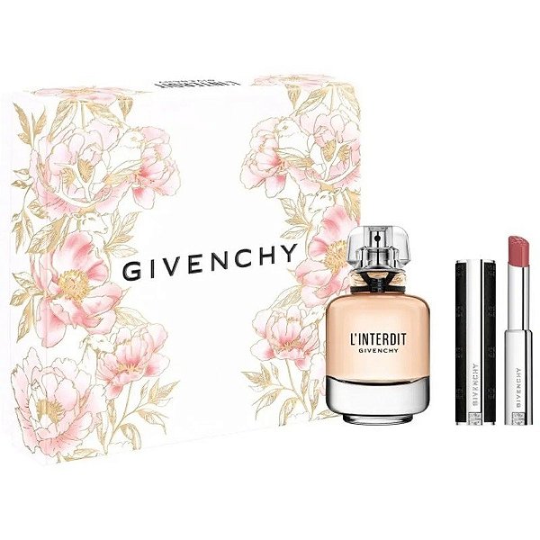 Kit Perfume Givenchy L'Interdit EDP 80mL+Labial 2.7g - Femenino