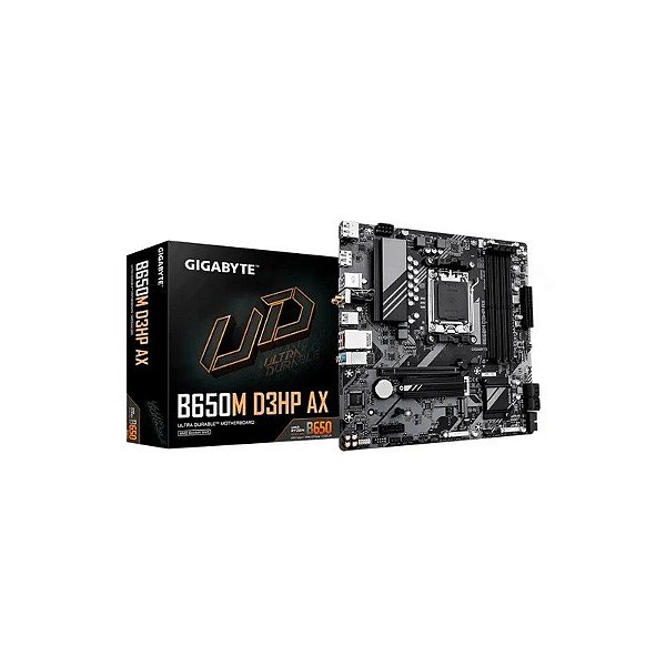 Placa-Mãe AM5 Gigabyte B650M D3HP Ax DDR5/HDMI/DP/M.2