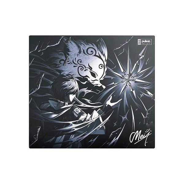 Mouse Pad Gamer Pulsar Pro Series Meiy Glass Xle - Preto 50 X 45 CM (SGPXLE3PROMY)
