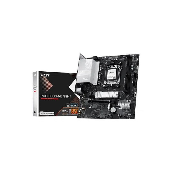 Placa-mãe MSI B850M-B Pro AM5 GEN4 DDR5 HDMI/USB3.2