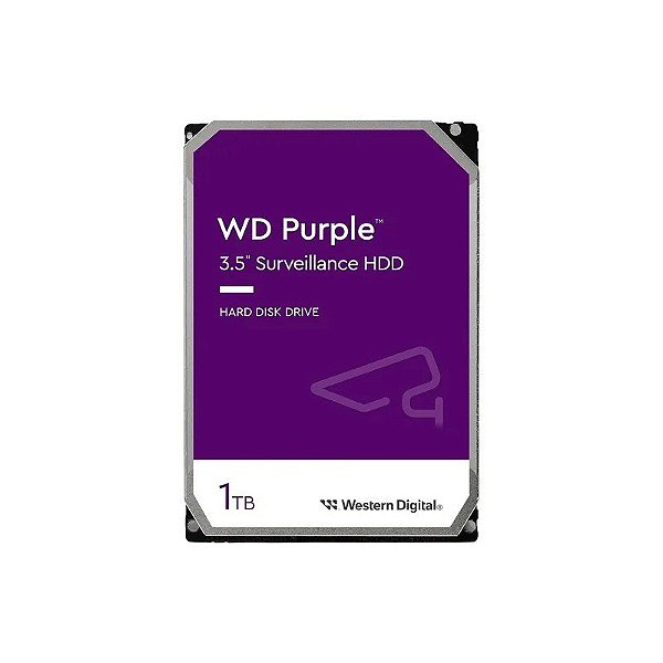 HD Western Digital WD Purple Vigilância 1TB 3,5" SATA 3 5400RPM - WD11PURZ
