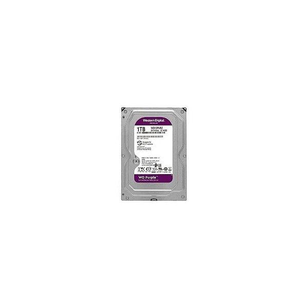 Disco Rígido Western Digital 1TB WD Purple SATA 3 5400RPM 3.5" - WD10PURZ (Garantia BR)