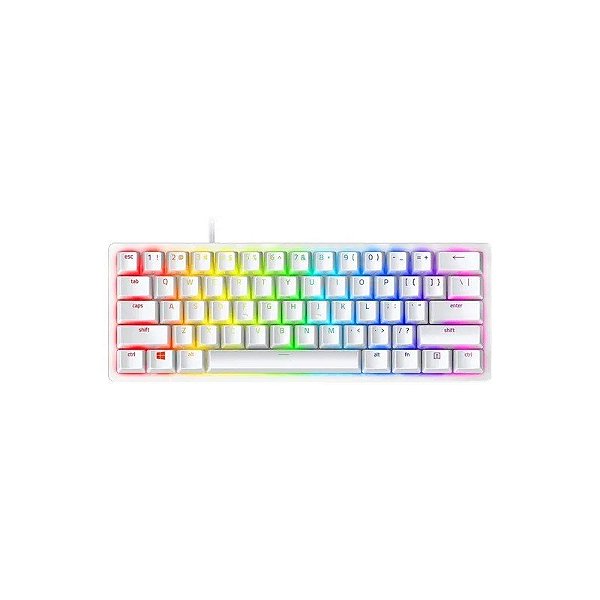 Teclado Gamer Razer Huntsman Mini RZ03-03393400-R3U1 RGB Switch Red Layout 60% - Branco