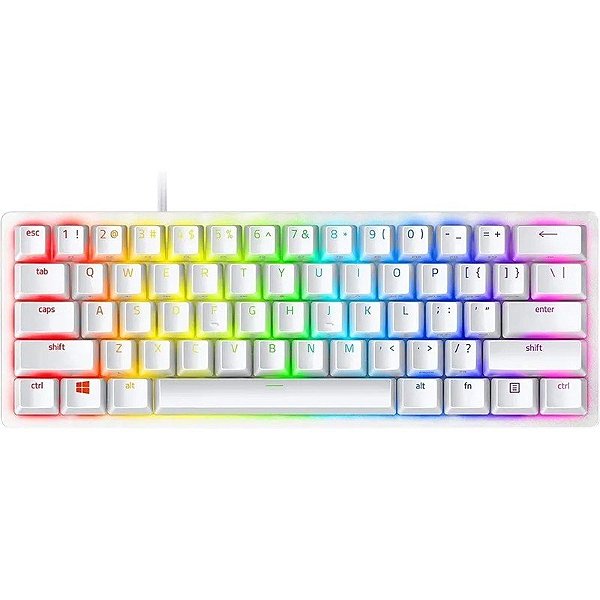 Teclado Gamer com Fio Razer Huntsman Mini Mercury Edition RZ03-03393400-R3U1