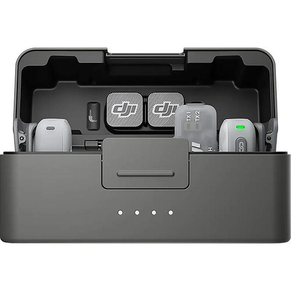 Microfone DJI Mic Mini 2 (2 TX + 1 RX Móvel + Estojo de Carregamento)