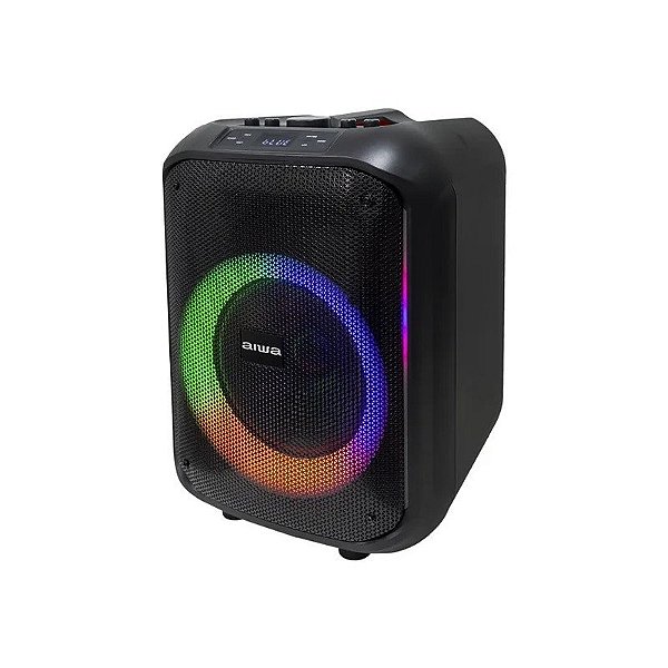 Caixa de Som Aiwa AWF210 10" 1.000 Watts P.M.P.O Bluetooth/USB/FM - Preta
