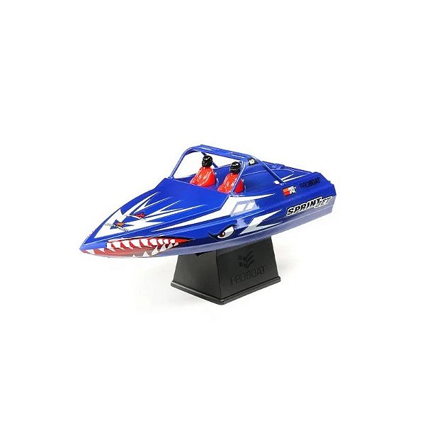 Lancha Proboat Sprintjet 9" Barco Jato Autorretomável RTR Azul PRB08045T2