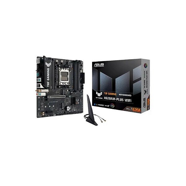 Placa-mãe AM5 Asus A620AM-Plus Tuf Gaming Wifi/DDR5