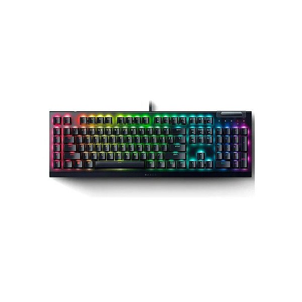 Teclado Gamer Razer USB Blackwidow V4 X (Amarelo) Nasa - RZ03-04701900-R3U1