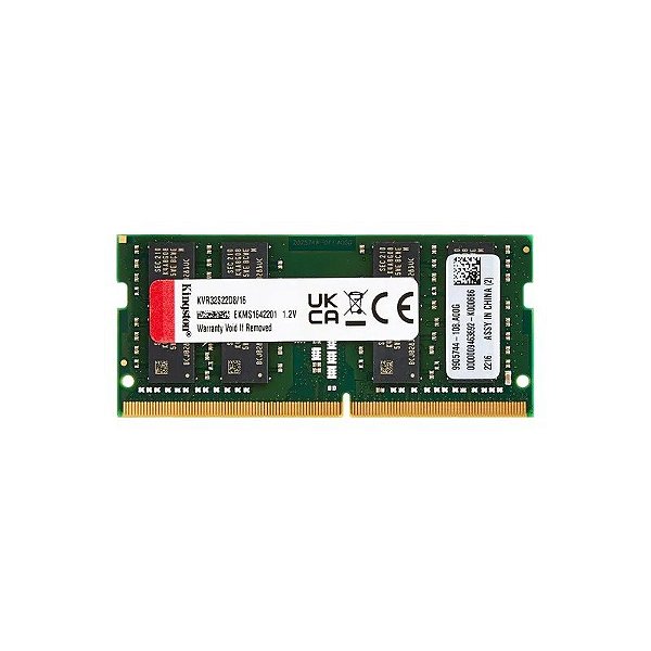 Memória RAM Kingston 16GB DDR4 3200MT/s para Notebook - KVR32S22D8/16
