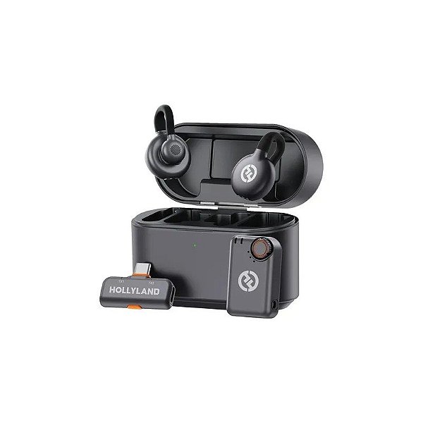 Microfone Hollyland Lark M2S Combo Preto