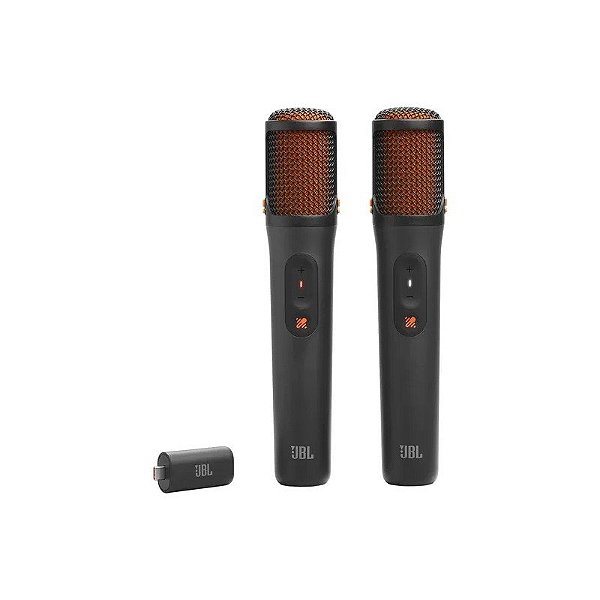 Microfone Dinâmico JBL Easysing Mics Sem Fio - 2 Unidades
