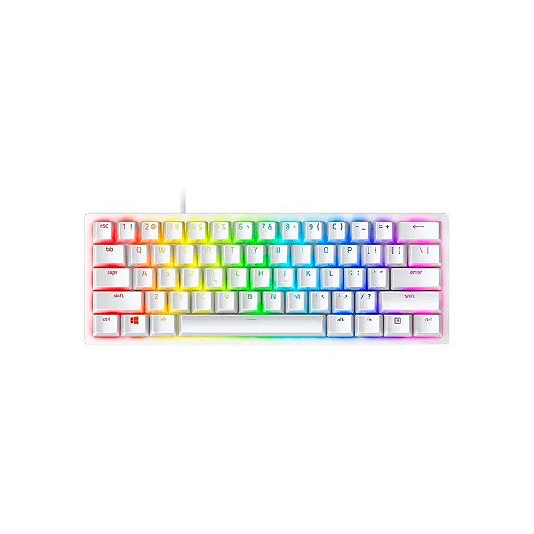 Teclado Gamer Razer Huntsman Mini Mercury 60% KB Linear Red - RZ03-03393400-R3U1
