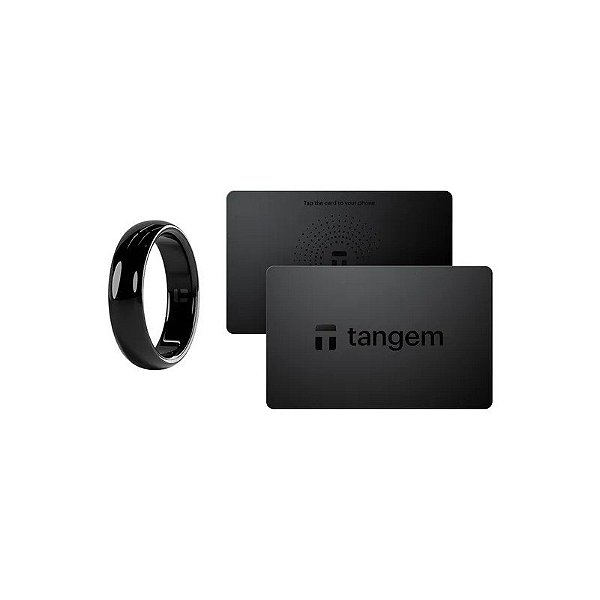 Carteira para Criptomoedas Tangem Ring + Anel Tamanho 13 - (2 Cartões)