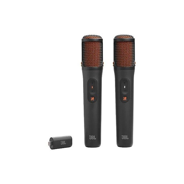 Microfone Sem Fio JBL Easysing Mics - USB-C/AI - Recarregável - 2 Unidades - Preto
