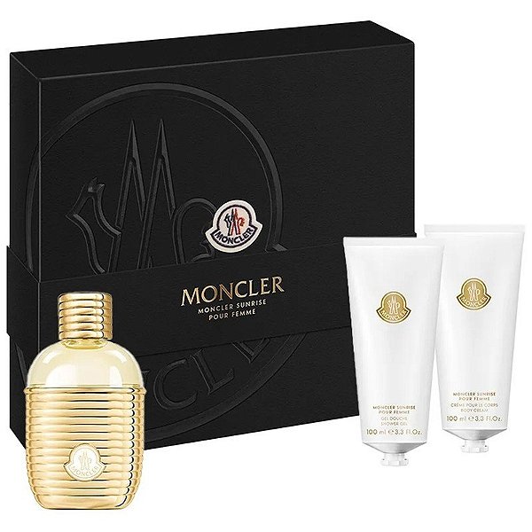 Kit Perfume Moncler Sunrise Eau de Parfum 100mL + Gel de Ducha + Body 100mL - Feminino