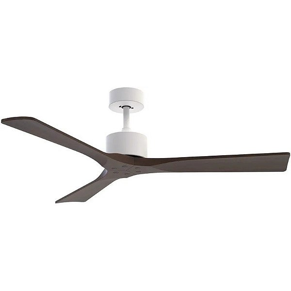Ventilador de Teto Joog SV1 Branco/Nogueira - Decorativo Silencioso