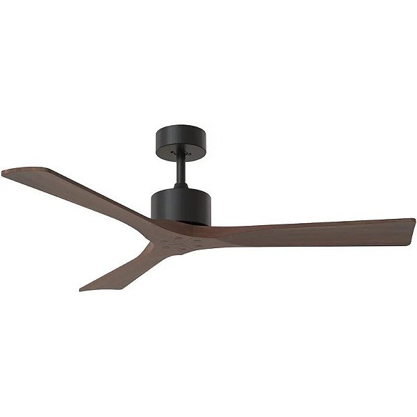 Ventilador de Teto Joog SV1 Preto/Nogueira - Decorativo Silencioso