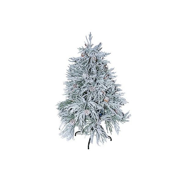 Árvore de Natal Artificial Tipo Pinho Coberta de Neve 1,20 M
