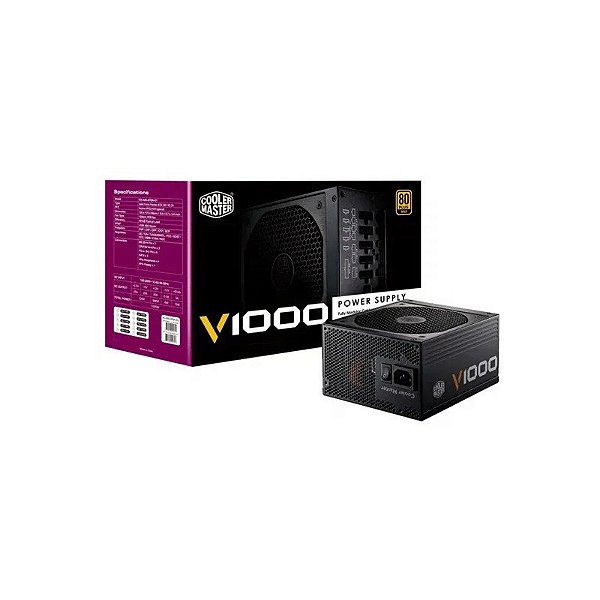 Fonte 1000W Cooler Master Elite 80+Gold Modular MPW-A001-Afag-B US