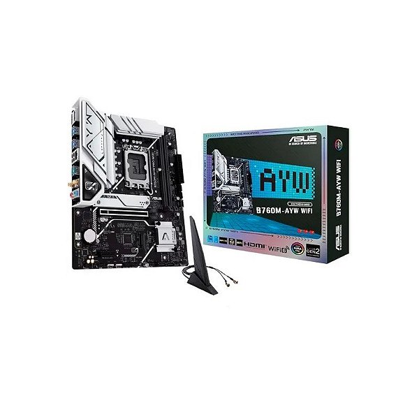 Placa-mãe Asus B760M-Ayw D4 Wifi II HDMI/USB3.2
