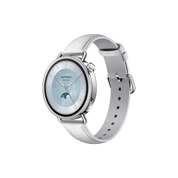 Relógio inteligente Xiaomi Watch S4 M2502W1 BHR07VUGL - Bluetooth - GPS - 41MM - Couro Branco