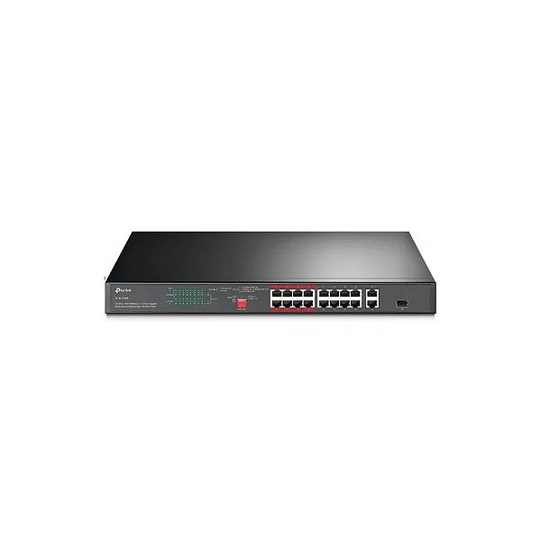 Hub Switch TP-Link de 16 Portas TL-SL1218P 16 PoE+ 2 Portas Gigabit