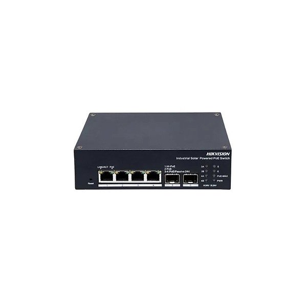 Switch Industrial Hikvision 4P Poe DS-3T1506HP-Ei-UPS 90W