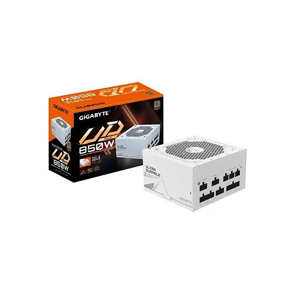 Fonte 850W Gigabyte GP-UD850GM 80+ Gold Modular GP-UD850GM PG5W Branca