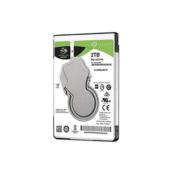 Disco rígido interno HD NB SATA3 2TB Seagate 5400RPM 128MB ST2000LM015