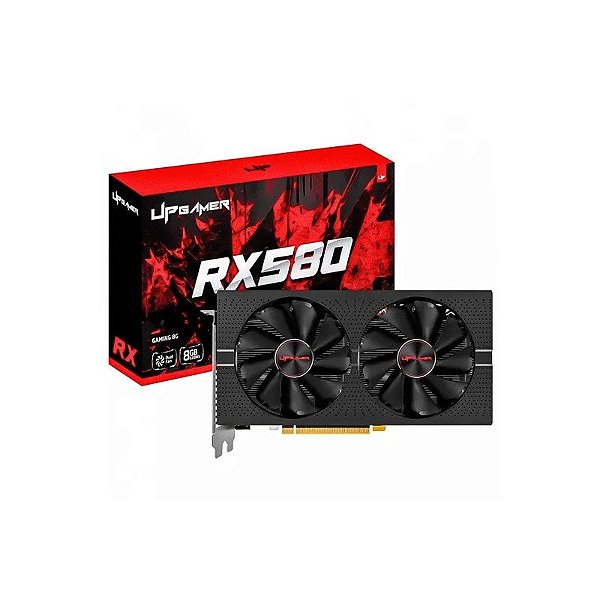 Placa de Vídeo Up Gamer AMD Radeon RX-580 8GB DDR5 - UPRX5808GBK