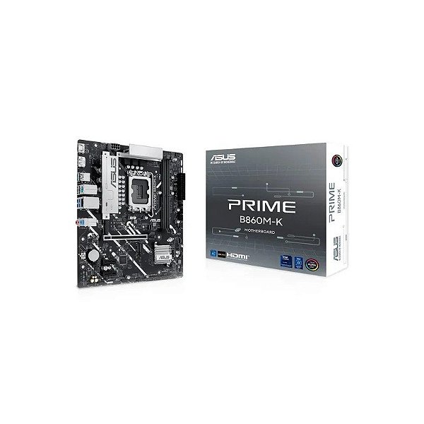 Placa Mãe Asus Prime B860M-K OC Soquete LGA 1851 Chipset Intel B860 DDR5 Micro ATX