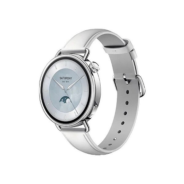 Relógio Smart Xiaomi Watch S4 BHRO7VUGL Pulseira de Couro - Branco