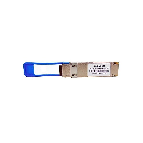 Transceptor F. M QSFP28 100G 10KM 1310NM LR4 4 Onda Duplex LC SM