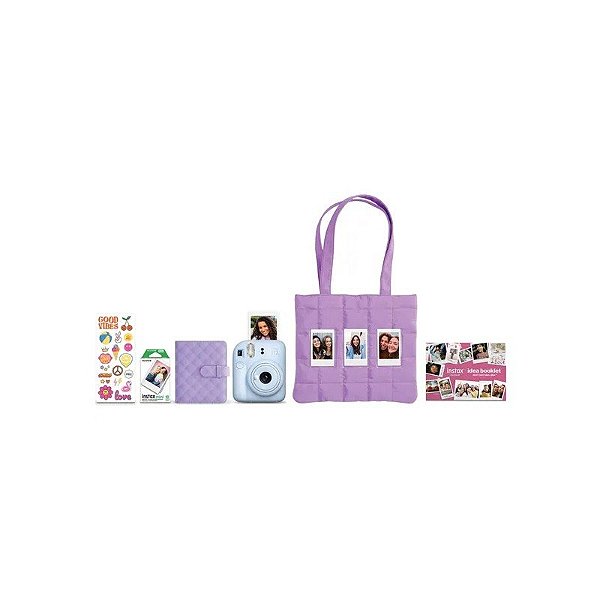 Câmera Instantânea Fujifilm Instax Mini 12 Bundle (2025) - Azul