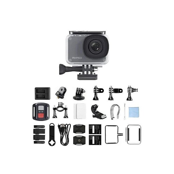 Câmera de Ação Akaso V50 Pro 20MP 4K Wi-Fi Cinza