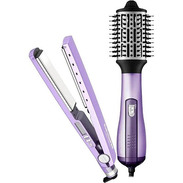 Kit de Chapinha e Escova Secadora para cabelos BaBylissPRO Nano Titanium BNTLVPP44UZ