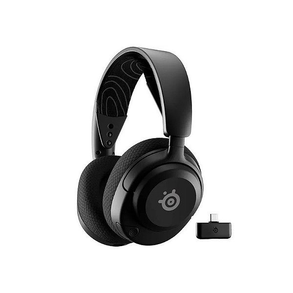 Fone de Ouvido Steelseries 61670 Arctis Nova 5 RGB Sem Fio para PC - Preto