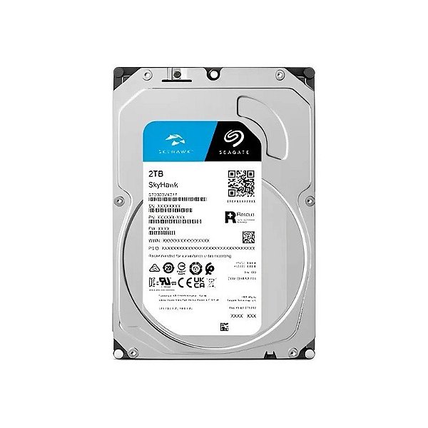 Disco Rígido Interno Seagate Skyhawk 2 TB (ST2000VX017)