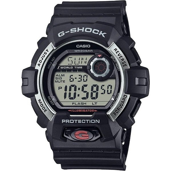 Relógio Casio Digital G-8900S-1DR - Preto/Cinza