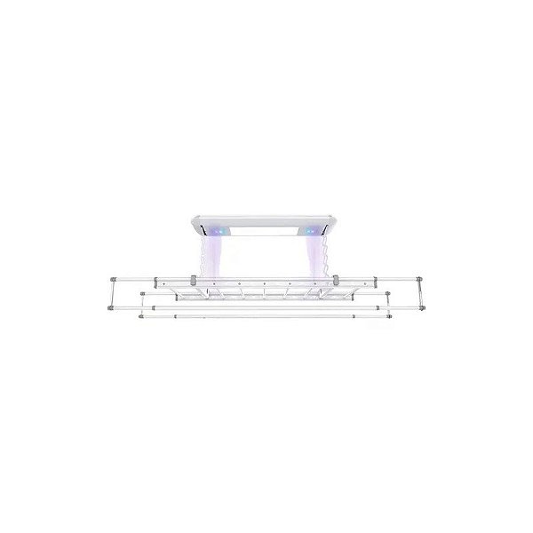 Varal de Teto Elétrico com Luz LED UV Branco MIMI-M980A 220V